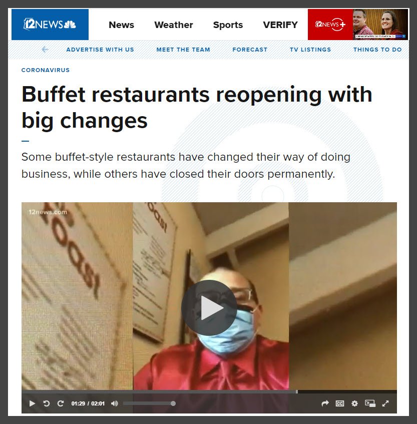 Buffet Restaurants Reopening